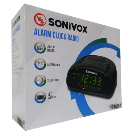 Reloj Despertador Led Sonivox AM-FM